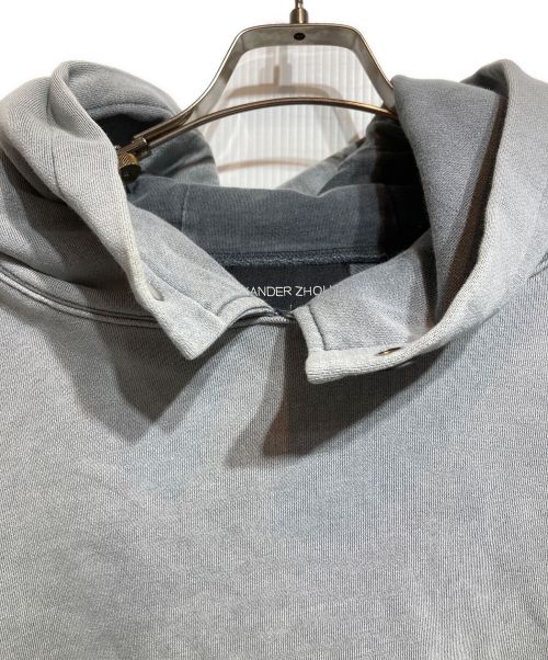 XANDER ZHOU（ザンダーゾウ）XANDER ZHOU (ザンダーゾウ) パワーショルダークロップドフーディー グレー サイズ:44の古着・服飾アイテム