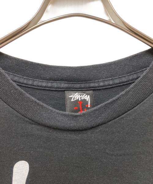 stussy（ステューシー）stussy (ステューシー) プリントTシャツ ブラック サイズ:Lの古着・服飾アイテム