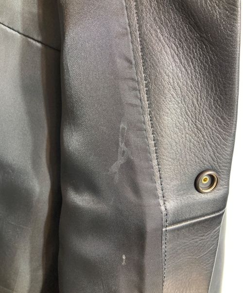 blackmeans（ブラックミーンズ）blackmeans (ブラックミーンズ) 3rdタイプレザートラッカージャケット ブラック サイズ:3の古着・服飾アイテム