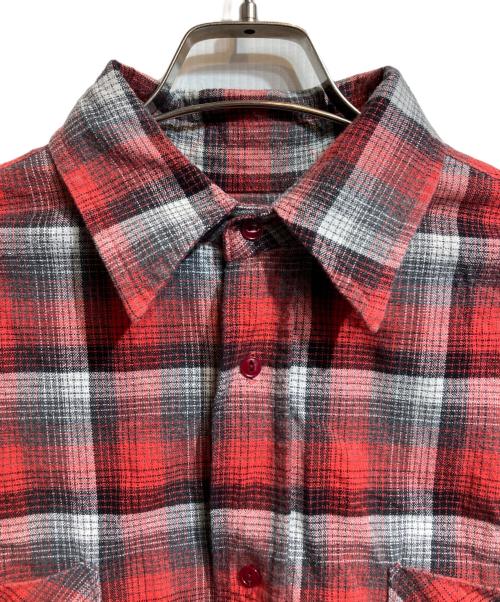 FACETASM（ファセッタズム）FACETASM (ファセッタズム) FRINGE SHIRT ブラック×レッド サイズ:5の古着・服飾アイテム