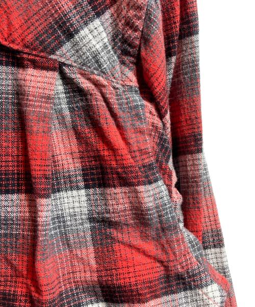 FACETASM（ファセッタズム）FACETASM (ファセッタズム) FRINGE SHIRT ブラック×レッド サイズ:5の古着・服飾アイテム