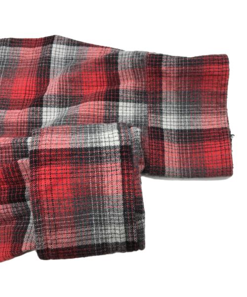 FACETASM（ファセッタズム）FACETASM (ファセッタズム) FRINGE SHIRT ブラック×レッド サイズ:5の古着・服飾アイテム