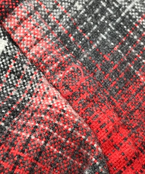 FACETASM（ファセッタズム）FACETASM (ファセッタズム) FRINGE SHIRT ブラック×レッド サイズ:5の古着・服飾アイテム