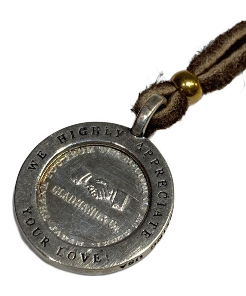 GLAD HAND（グラッドハンド）GLAD HAND (グラッドハンド) コイン×レザーネックレス ブラウンの古着・服飾アイテム