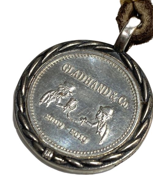 GLAD HAND（グラッドハンド）GLAD HAND (グラッドハンド) コイン×レザーネックレス ブラウンの古着・服飾アイテム