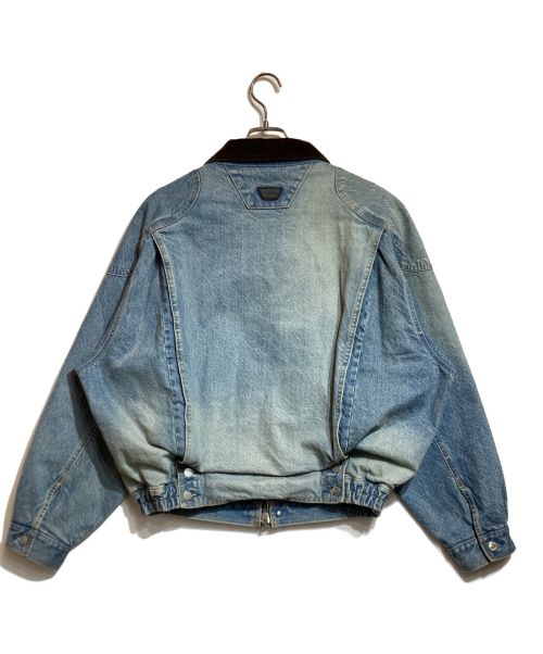 FORSOMEONE（フォーサムワン）FORSOMEONE (フォーサムワン) MOTO JACKET DENIM インディゴ サイズ:46の古着・服飾アイテム