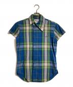 Vivienne Westwood manヴィヴィアン ウェストウッド マン）の古着「アシメントリーカラーショートスリーブシャツ」｜ブルー