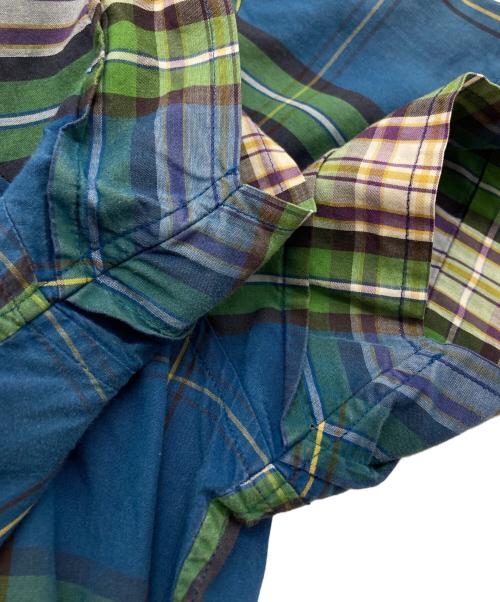Vivienne Westwood man（ヴィヴィアン ウェストウッド マン）Vivienne Westwood man (ヴィヴィアン ウェストウッド マン) アシメントリーカラーショートスリーブシャツ ブルー サイズ:44の古着・服飾アイテム