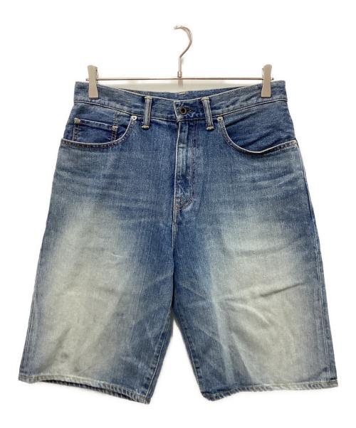 A BATHING APE（アベイシングエイプ）A BATHING APE (ア ベイシング エイプ) カレッジデニムショーツ インディゴ サイズ:Mの古着・服飾アイテム