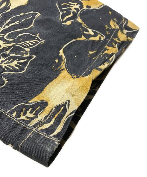 KAPITAL（キャピタル）KAPITAL (キャピタル) リーフ柄ベイカーパンツ ベージュ×ネイビー サイズ:Lの古着・服飾アイテム