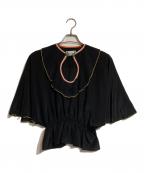 motherマザー）の古着「チャイナブラウス」｜ブラック