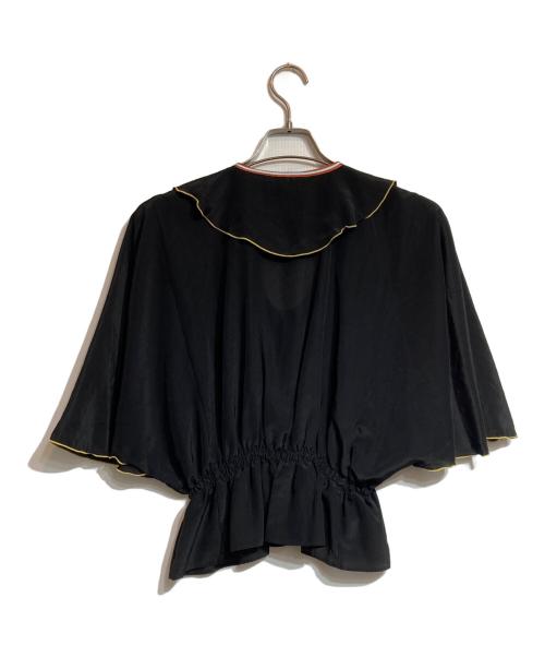 mother（マザー）mother (マザー) チャイナブラウス ブラック サイズ:-の古着・服飾アイテム