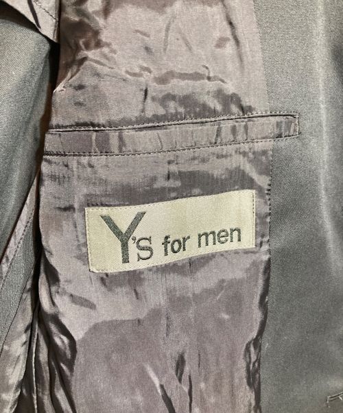 Y's for men（ワイズフォーメン）Y's for men (ワイズフォーメン) COTTON/POLYESTER TWILL 2-BUTTON JACKET ブラック サイズ:3の古着・服飾アイテム