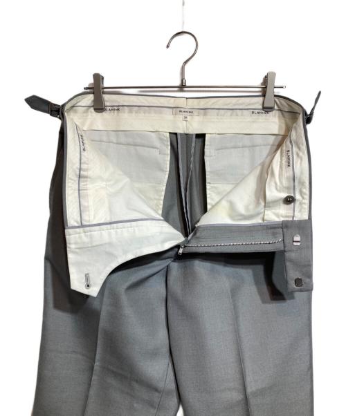 BLAMINK（ブラミンク）BLAMINK (ブラミンク) サイドベルトモヘア×シルクスラックス グレー サイズ:50の古着・服飾アイテム