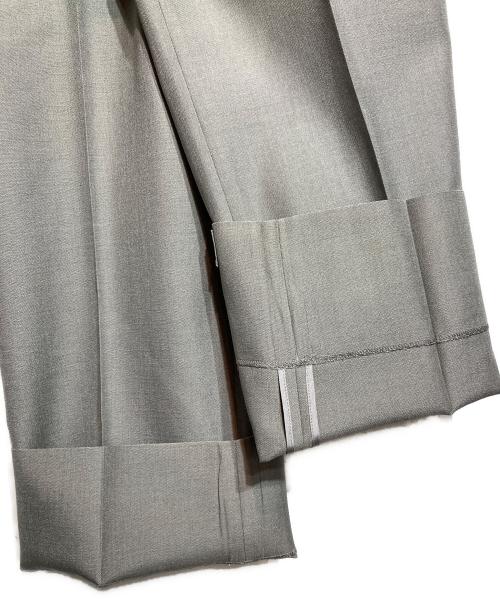 BLAMINK（ブラミンク）BLAMINK (ブラミンク) サイドベルトモヘア×シルクスラックス グレー サイズ:50の古着・服飾アイテム