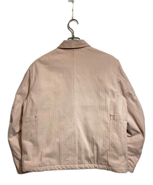 UNIVERSAL OVERALL（ユニバーサルオーバーオール）UNIVERSAL OVERALL (ユニバーサルオーバーオール) TATTOO STUDIO YAMADA (タトゥースタジオヤマダ) カバーオール ピンク サイズ:Mの古着・服飾アイテム