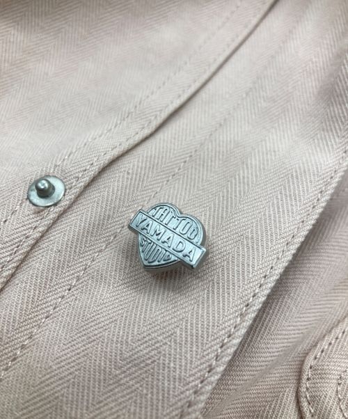 UNIVERSAL OVERALL（ユニバーサルオーバーオール）UNIVERSAL OVERALL (ユニバーサルオーバーオール) TATTOO STUDIO YAMADA (タトゥースタジオヤマダ) カバーオール ピンク サイズ:Mの古着・服飾アイテム