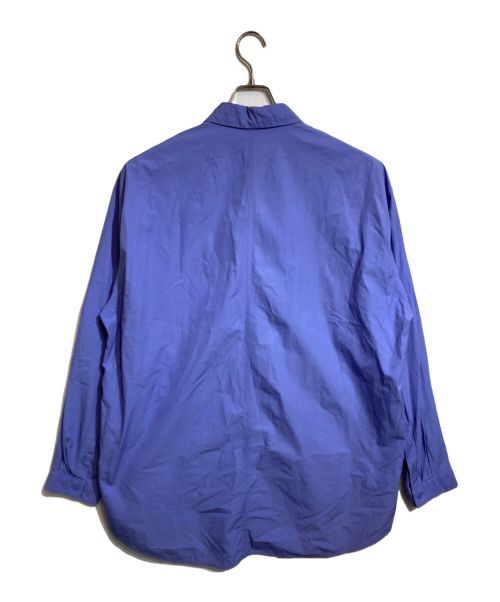 ATON（エイトン）ATON (エイトン) SHRINK BROAD OVERSIZED SHIRT ブルー サイズ:06の古着・服飾アイテム