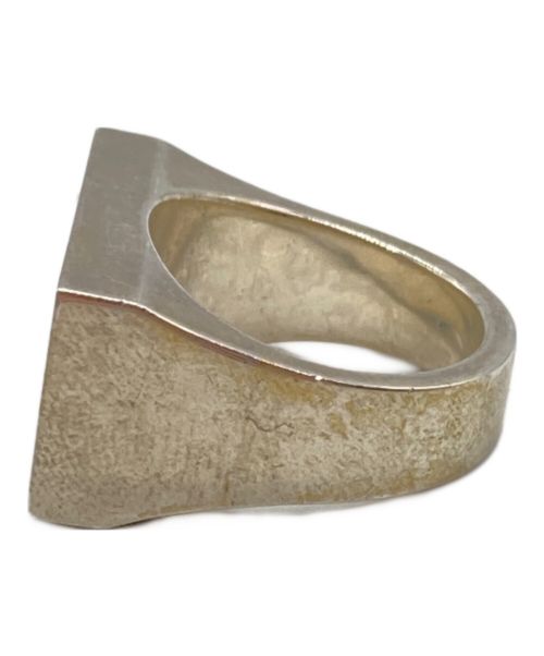 WEIRDO（ウィアード）WEIRDO (ウィアード) ロゴスタンプリング ブラック×シルバー サイズ:8号の古着・服飾アイテム