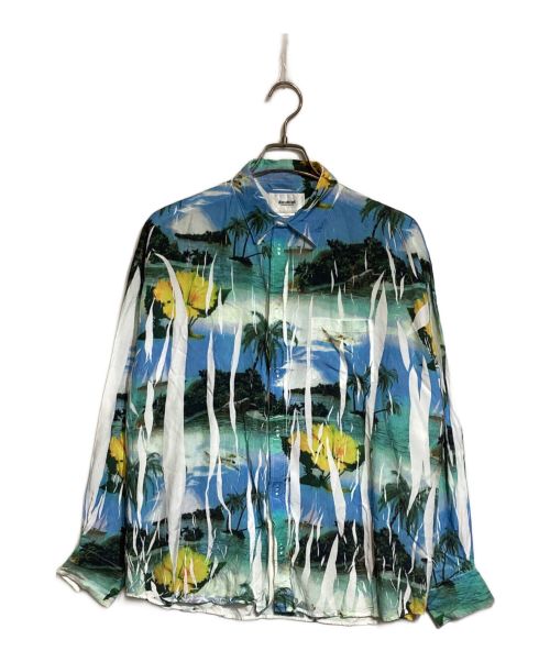 doublet（ダブレット）doublet (ダブレット) ハンガー圧縮アロハシャツ ブルー サイズ:Mの古着・服飾アイテム