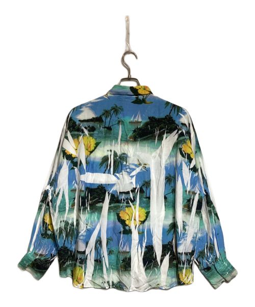 doublet（ダブレット）doublet (ダブレット) ハンガー圧縮アロハシャツ ブルー サイズ:Mの古着・服飾アイテム