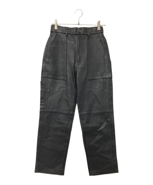 FRAMeWORK（フレームワーク）FRAMeWORK (フレームワーク) シープスキンレザーパンツ ブラック サイズ:36の古着・服飾アイテム