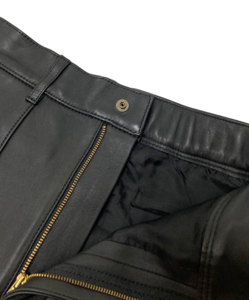 FRAMeWORK（フレームワーク）FRAMeWORK (フレームワーク) シープスキンレザーパンツ ブラック サイズ:36の古着・服飾アイテム