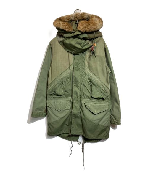 ink（インク）ink (インク) 再構築モッズコート オリーブ サイズ:Ｍの古着・服飾アイテム