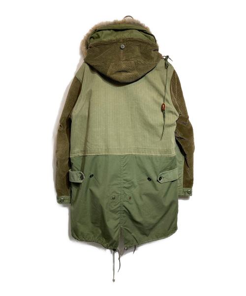 ink（インク）ink (インク) 再構築モッズコート オリーブ サイズ:Ｍの古着・服飾アイテム