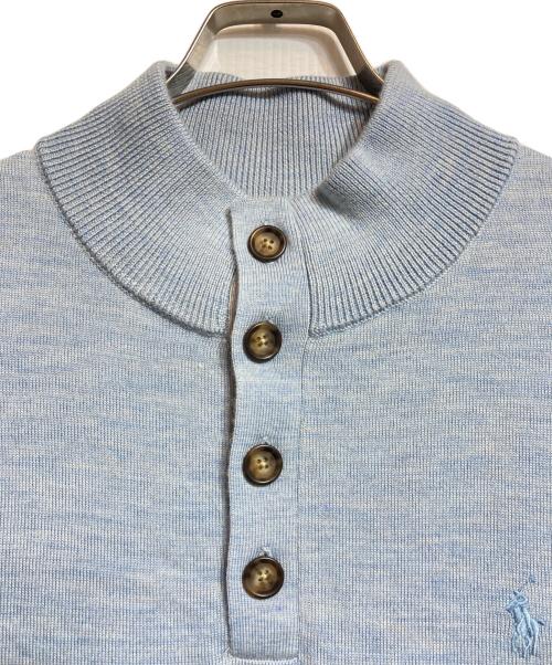 POLO GOLF RALPH LAUREN（ポロ ゴルフ ラルフローレン）POLO GOLF RALPH LAUREN (ポロ ゴルフ ラルフローレン) ハイネックニット ブルー サイズ:L 未使用品の古着・服飾アイテム
