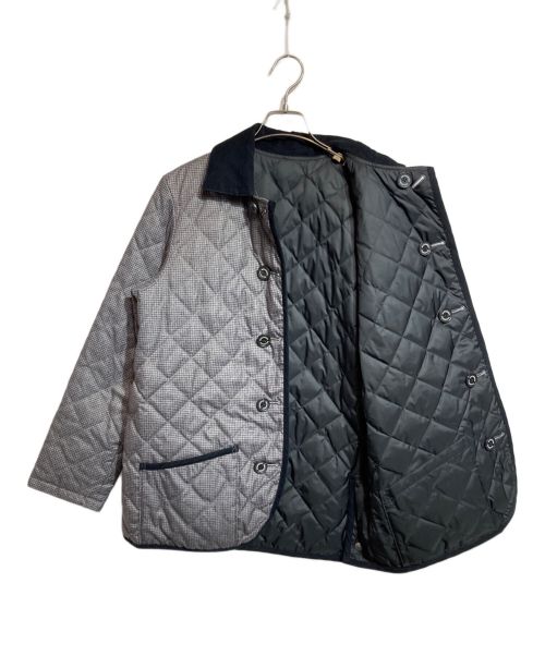 MACKINTOSH（マッキントッシュ）MACKINTOSH (マッキントッシュ) 高密度タフタ キルティング ダウンジャケット ブラック×グレー サイズ:38の古着・服飾アイテム