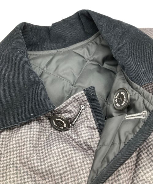 MACKINTOSH（マッキントッシュ）MACKINTOSH (マッキントッシュ) 高密度タフタ キルティング ダウンジャケット ブラック×グレー サイズ:38の古着・服飾アイテム