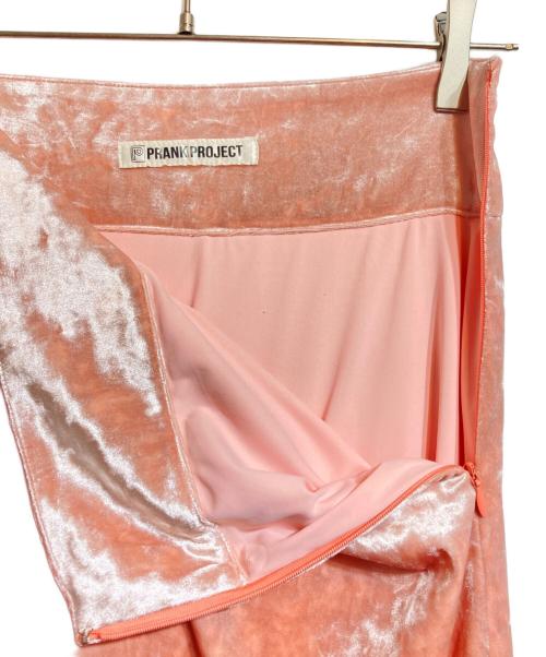 PRANK PROJECT（プランクプロジェクト）PRANK PROJECT (プランクプロジェクト) Crashed Velour Maxi Skirtベロアロングスカート ピンク サイズ:Freeの古着・服飾アイテム