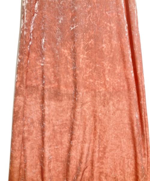 PRANK PROJECT（プランクプロジェクト）PRANK PROJECT (プランクプロジェクト) Crashed Velour Maxi Skirtベロアロングスカート ピンク サイズ:Freeの古着・服飾アイテム
