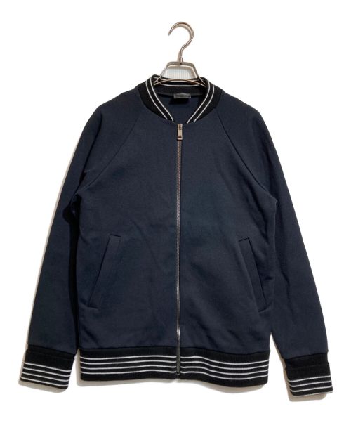 JIL SANDER（ジルサンダー）JIL SANDER (ジルサンダー) リブラインボンバージャケット ブラック サイズ:Sの古着・服飾アイテム