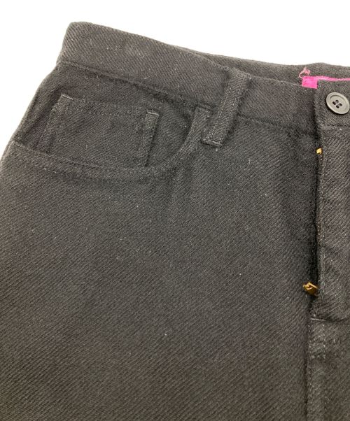 JUNYA WATANABE COMME des GARCONS MAN PINK（ジュンヤワタナベ コムデギャルソンマン ピンク）JUNYA WATANABE COMME des GARCONS MAN PINK (ジュンヤワタナベ コムデギャルソンマン ピンク) ウール裁ち切りスカート ブラック サイズ:Mの古着・服飾アイテム