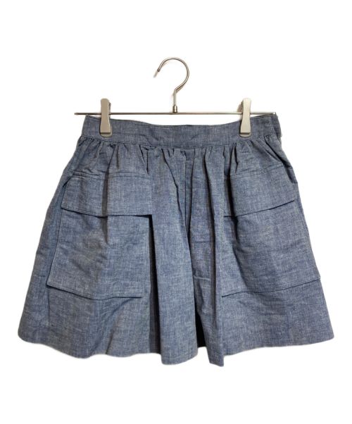 MIU MIU（ミュウミュウ）MIU MIU (ミュウミュウ) フラップミニスカート インディゴ サイズ:40の古着・服飾アイテム
