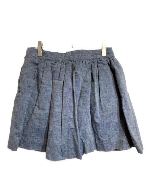 MIU MIU（ミュウミュウ）MIU MIU (ミュウミュウ) フラップミニスカート インディゴ サイズ:40の古着・服飾アイテム
