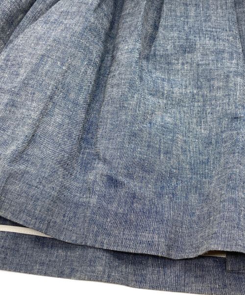 MIU MIU（ミュウミュウ）MIU MIU (ミュウミュウ) フラップミニスカート インディゴ サイズ:40の古着・服飾アイテム