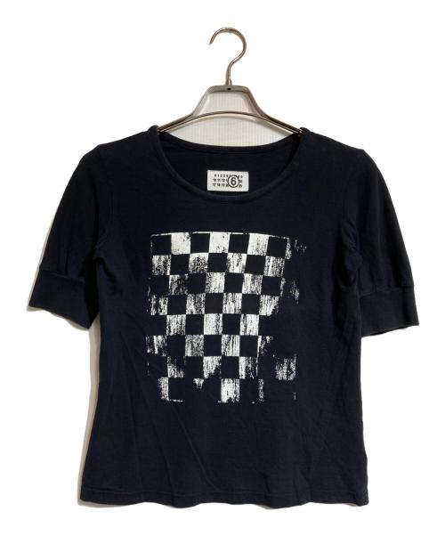MARTIN MARGIELA（マルタン・マルジェラ）MARTIN MARGIELA (マルタン・マルジェラ) チェッカーフラッグTシャツ ブラック サイズ:Sの古着・服飾アイテム