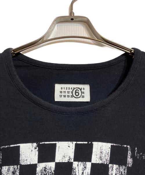 MARTIN MARGIELA（マルタン・マルジェラ）MARTIN MARGIELA (マルタン・マルジェラ) チェッカーフラッグTシャツ ブラック サイズ:Sの古着・服飾アイテム