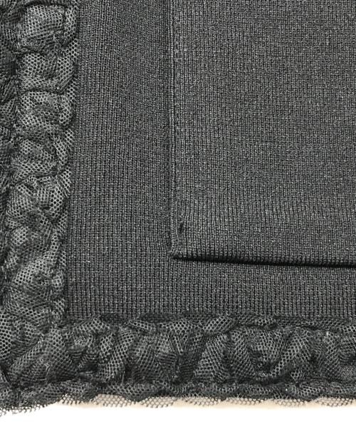 FOXEY NEWYORK（フォクシーニューヨーク）FOXEY NEWYORK (フォクシーニューヨーク) ノーカラージャケット ブラック サイズ:38の古着・服飾アイテム