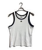 courregesクレージュ）の古着「ロゴタンクトップ」｜ホワイト