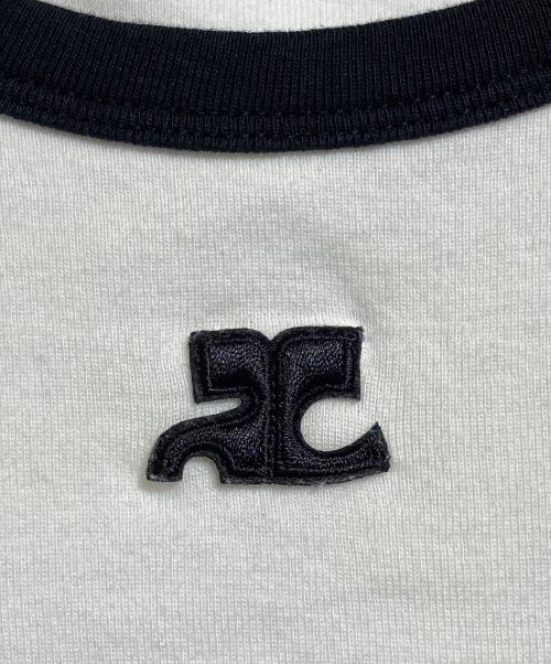 courreges（クレージュ）courreges (クレージュ) ロゴタンクトップ ホワイト サイズ:Mの古着・服飾アイテム