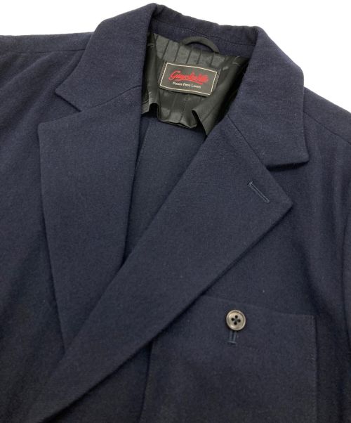 GANGSTERVILLE（ギャングスタービル）GANGSTERVILLE (ギャングスタービル) コットンウールサージテーラードジャケット ネイビー サイズ:Lの古着・服飾アイテム