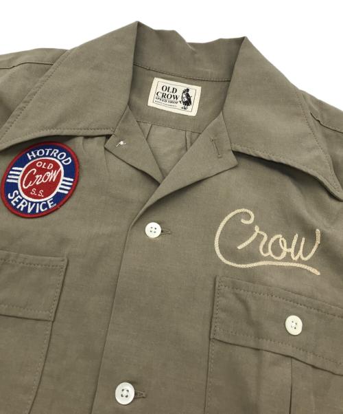OLD CROW（オールドクロウ）OLD CROW (オールドクロウ) CROW WHEELS - L/S SHIRTS ベージュ サイズ:Sの古着・服飾アイテム