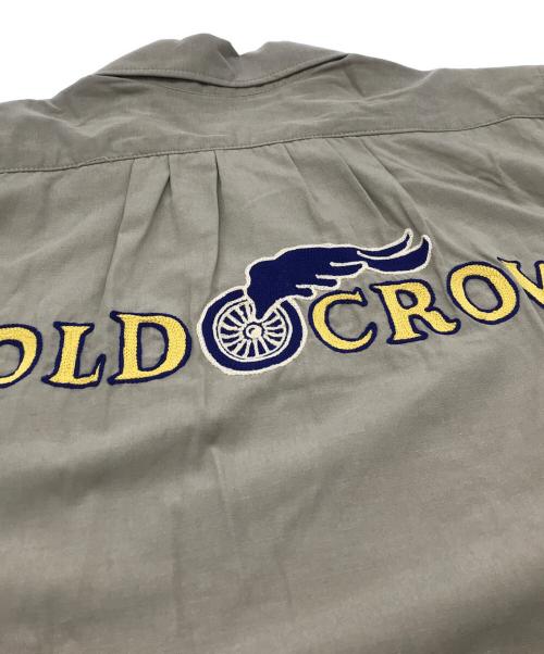 OLD CROW（オールドクロウ）OLD CROW (オールドクロウ) CROW WHEELS - L/S SHIRTS ベージュ サイズ:Sの古着・服飾アイテム