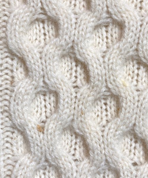 sacai（サカイ）sacai (サカイ) フリンジニット グレー×ベージュ サイズ:1の古着・服飾アイテム