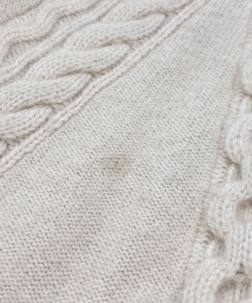 sacai（サカイ）sacai (サカイ) フリンジニット グレー×ベージュ サイズ:1の古着・服飾アイテム