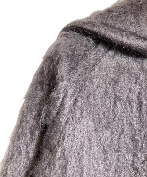 edition（エディション）edition (エディション) MOHAIR SHAGGY WASHER SHAGGY SHORT COAT パープル サイズ:Fの古着・服飾アイテム